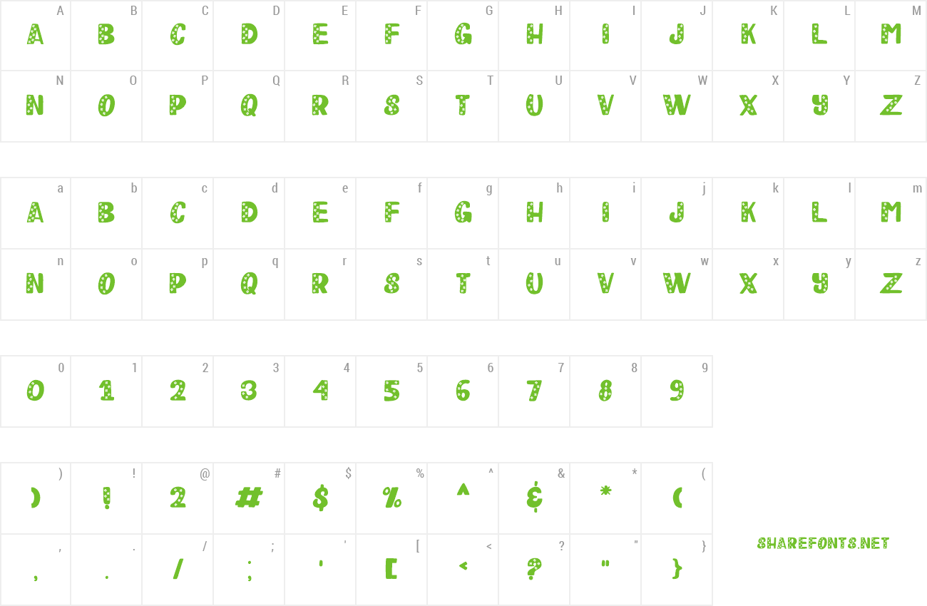 Font Happy Clover preview
